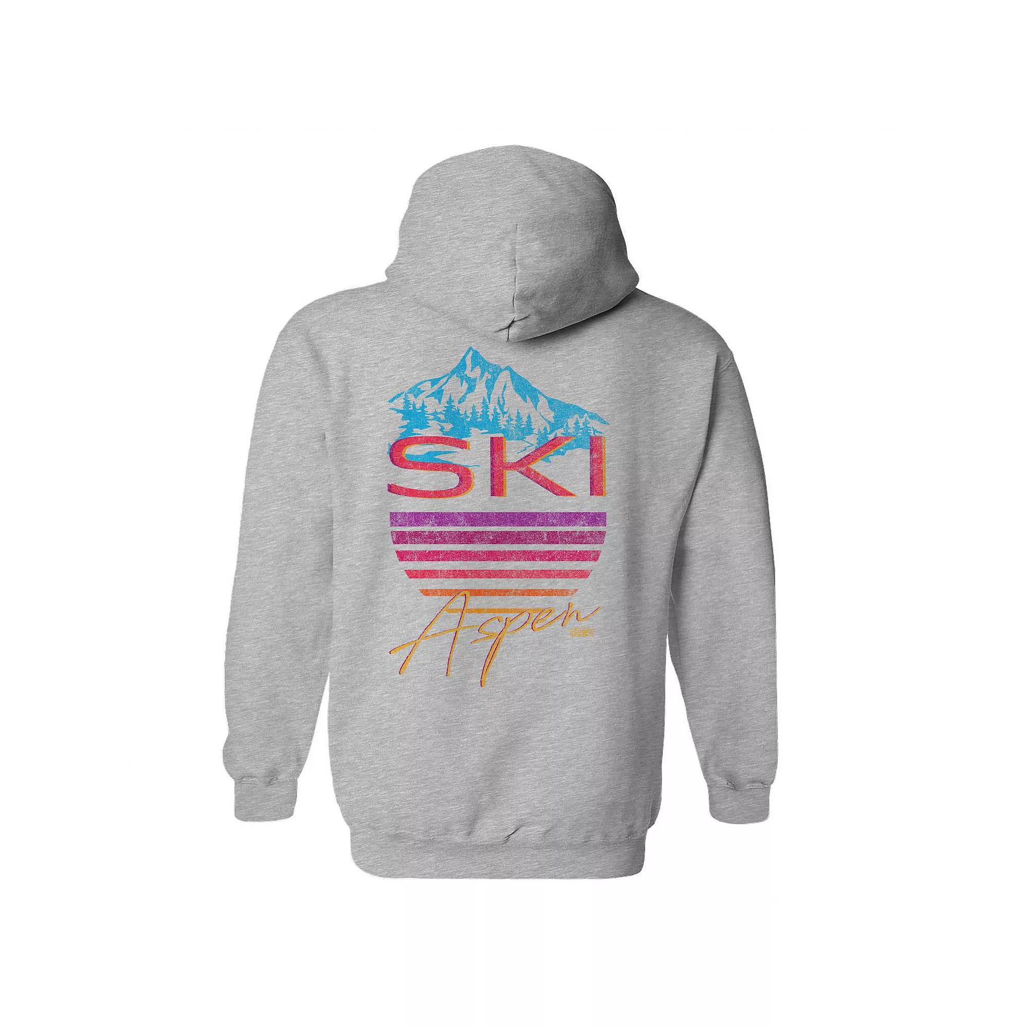 Men's Ski Aspen Heather Graphic Hoodie, Size: Medium, Sport Gray Product Image