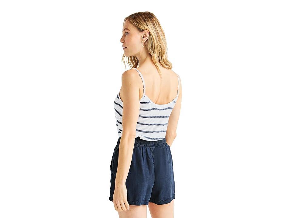 Splendid Luna Stripe Sweater Tank (Cerulean/White) Women's Sweater Product Image