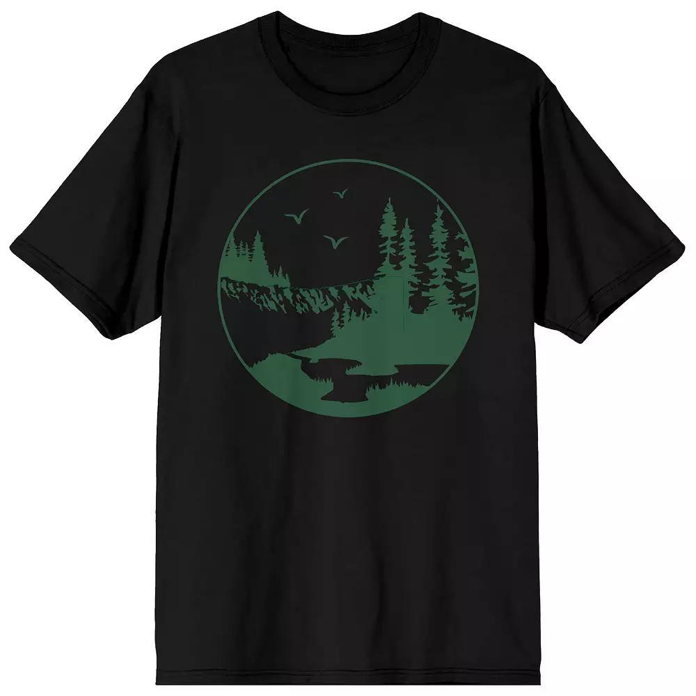 Men's Adventure Society Mountains Vacation Tee, Size: XXL, Black Product Image