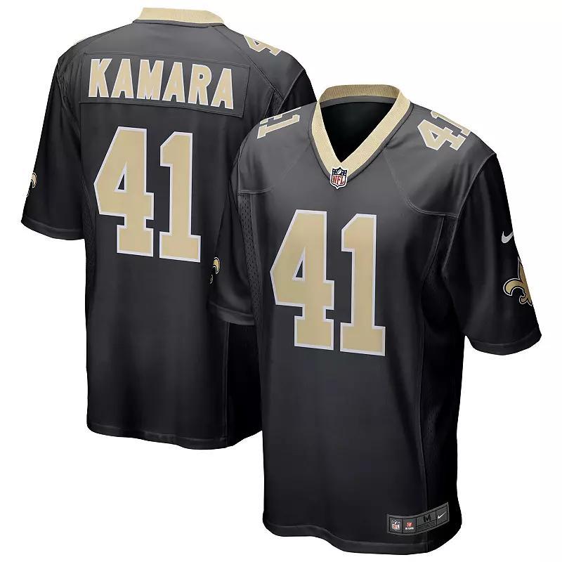 Men's Nike Alvin Kamara Black New Orleans Saints Game Jersey, Size: 2XL Product Image