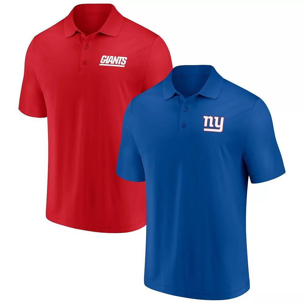 Men's Fanatics Branded Royal/Red New York Giants Dueling Two-Pack Polo Set,  Product Image