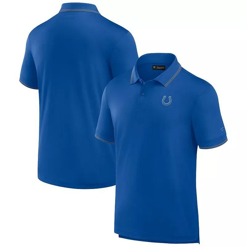 Men's Fanatics Signature Royal Indianapolis Colts Pique Polo Shirt, Size: Large, Blue Product Image