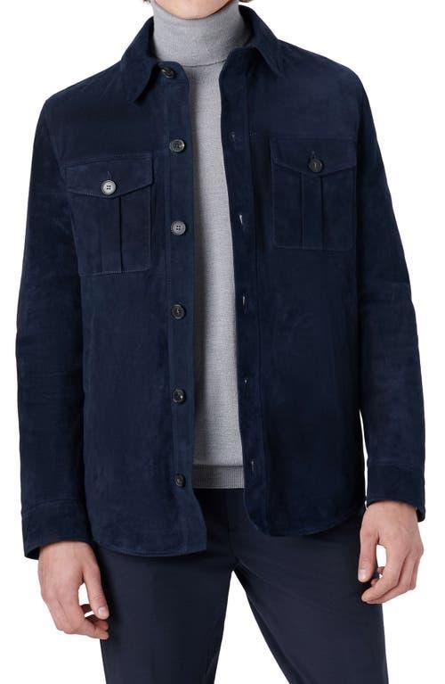 Mens Suede Shirt Jacket Product Image