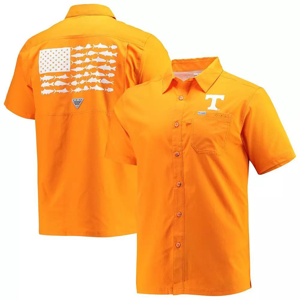 Columbia Mens Collegiate PFG Slack Tide Camp Shirt - Tennessee- Product Image