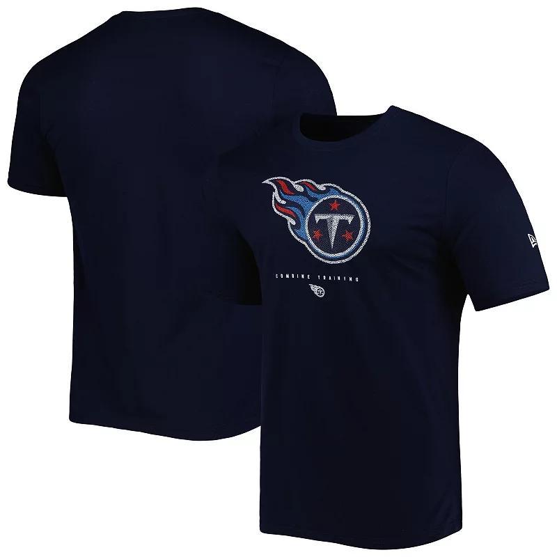 Mens New Era Tennessee Titans Combine Authentic Ball Logo T-Shirt Blue Product Image