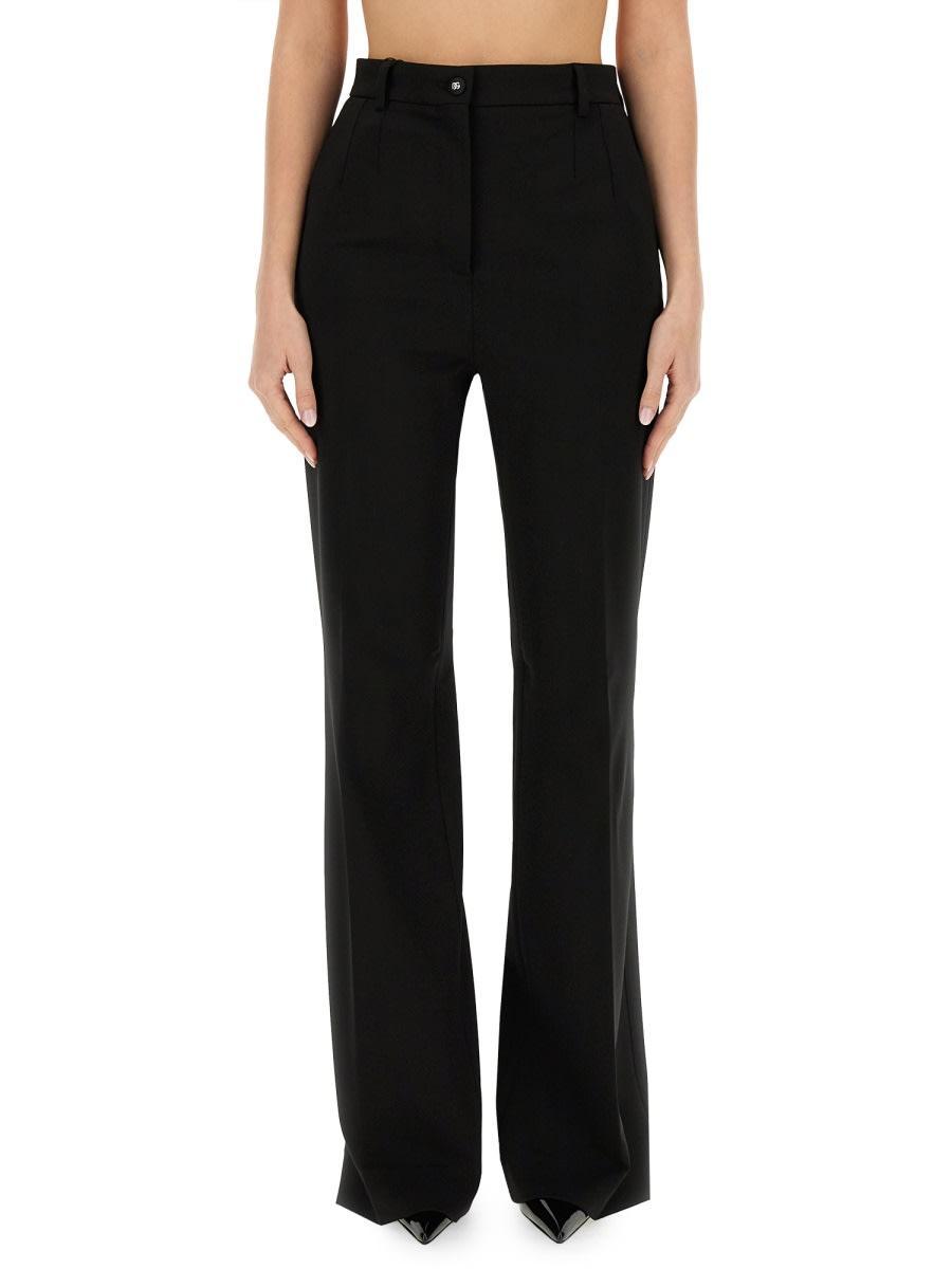 DOLCE & GABBANA Flare Fit Pants In Black Product Image