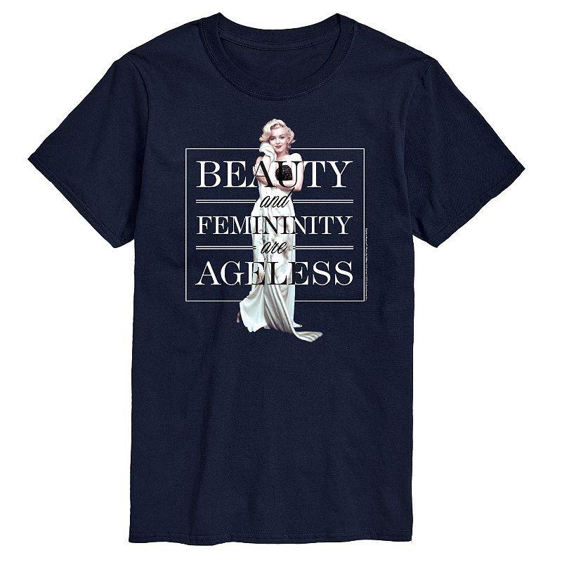 Big & Tall Marilyn Monroe Ageless Tee, Men's, Size: 3XB, Blue Product Image