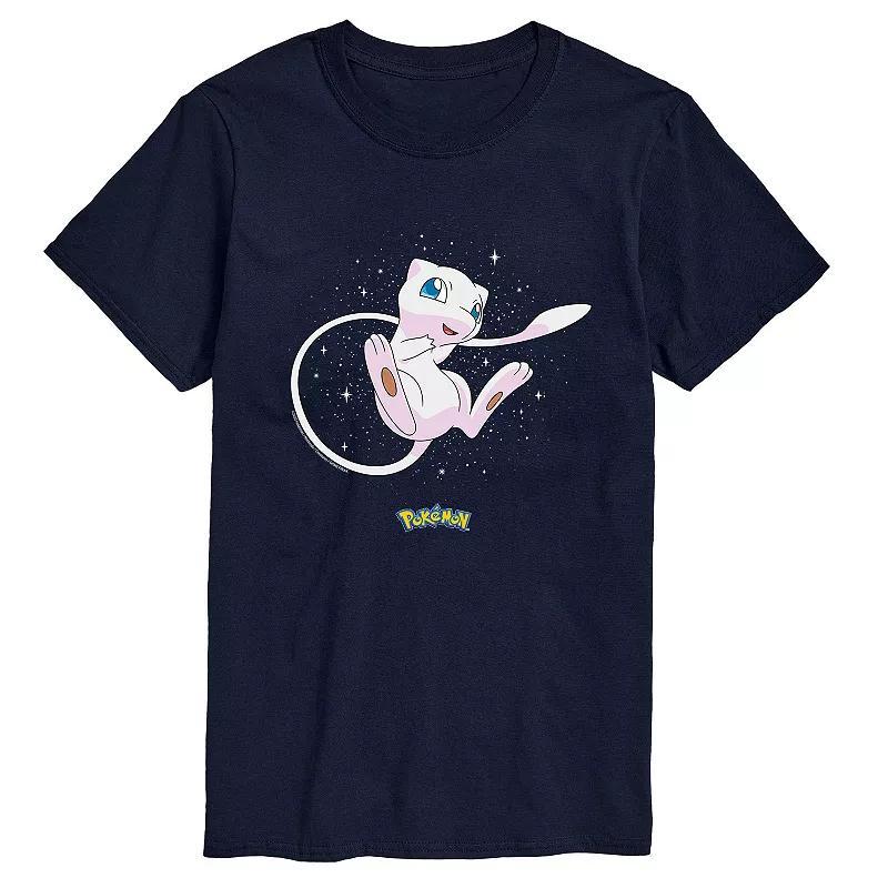 Men's Pokemon Starry Mew Tee, Size: Large, Black Product Image