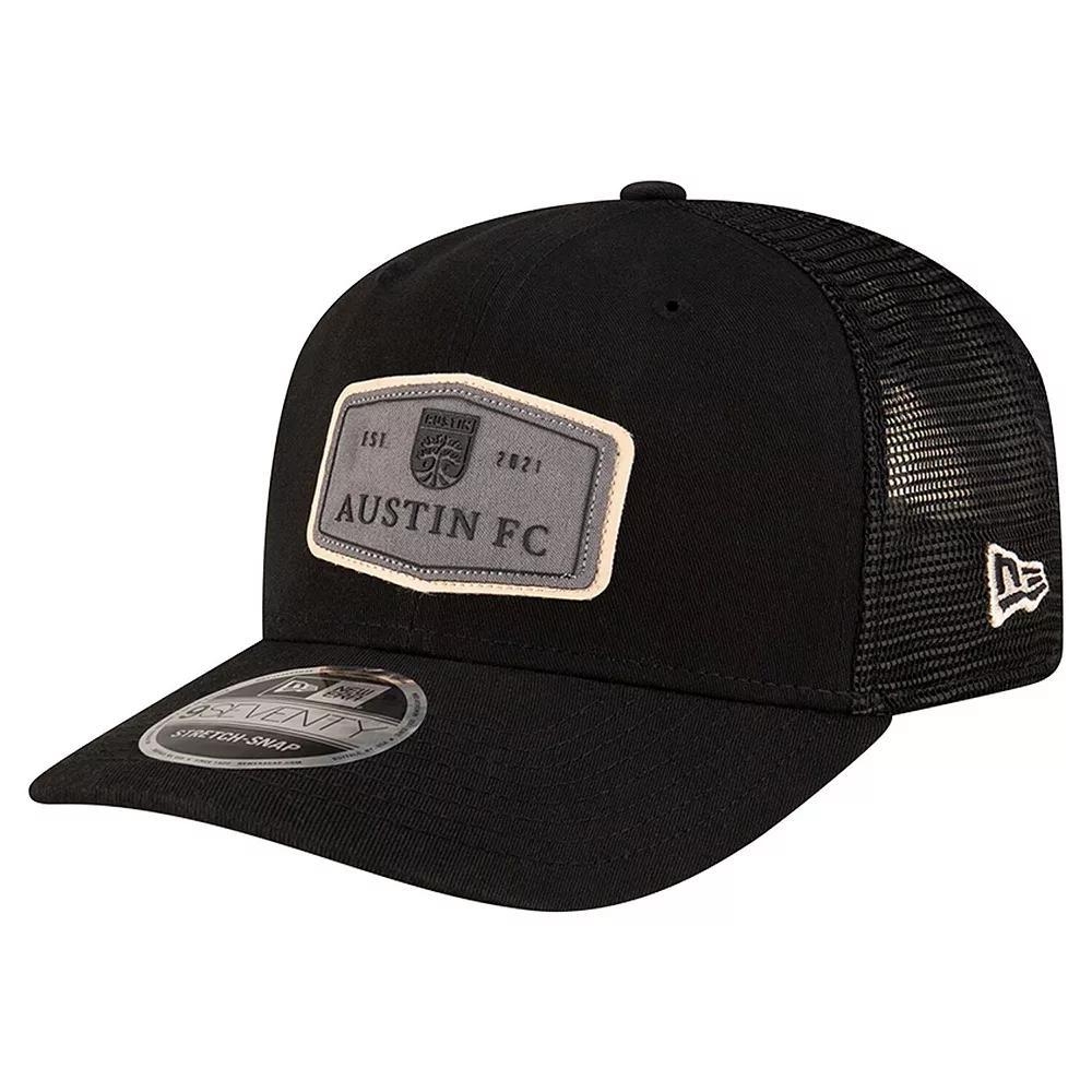 Men's New Era Black Austin FC Labeled 9SEVENTY Trucker Stretch-Snap Adjustable Hat, Afc Black Product Image