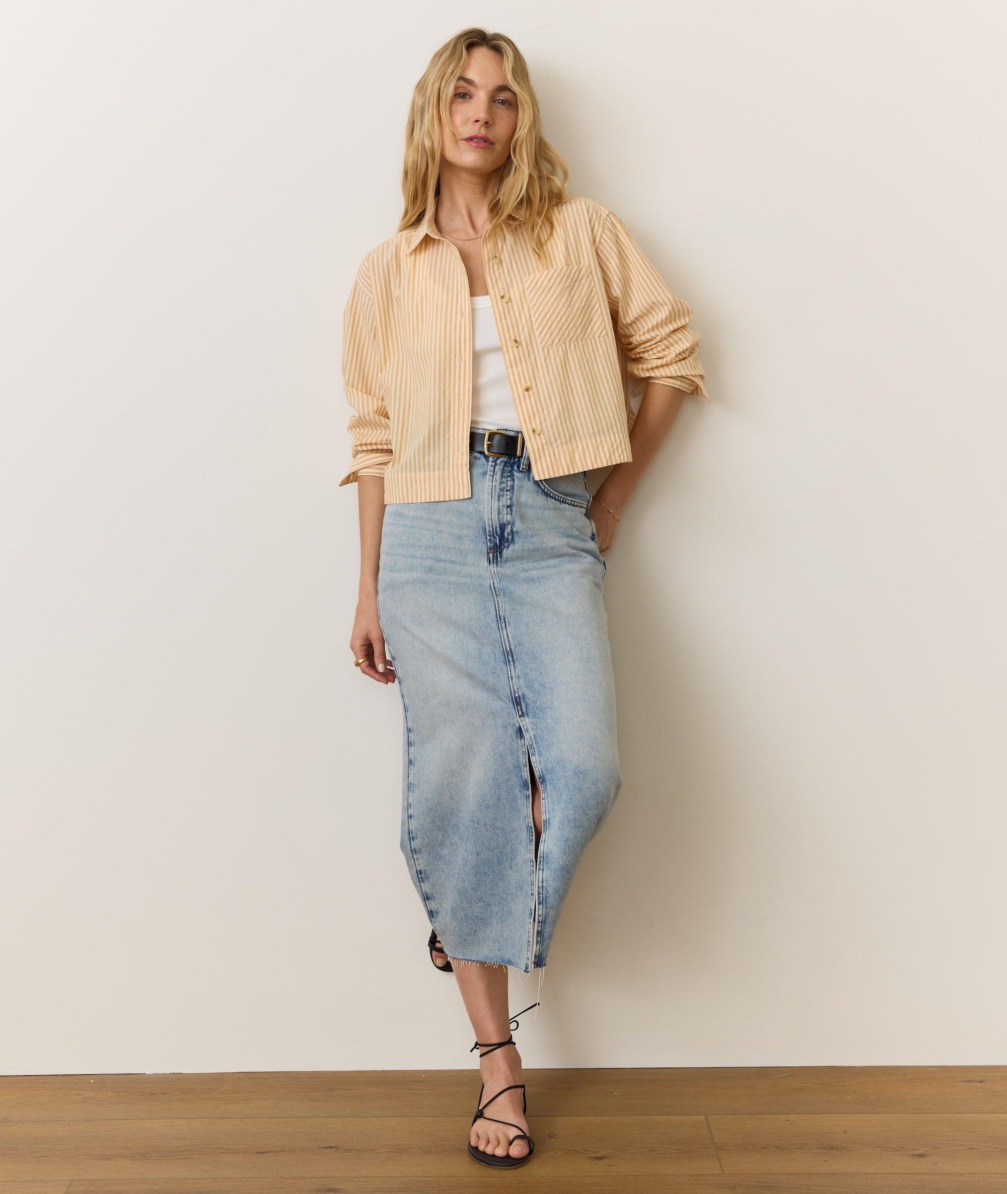 Gracey Oversized Shirt in Cali Poplin Product Image