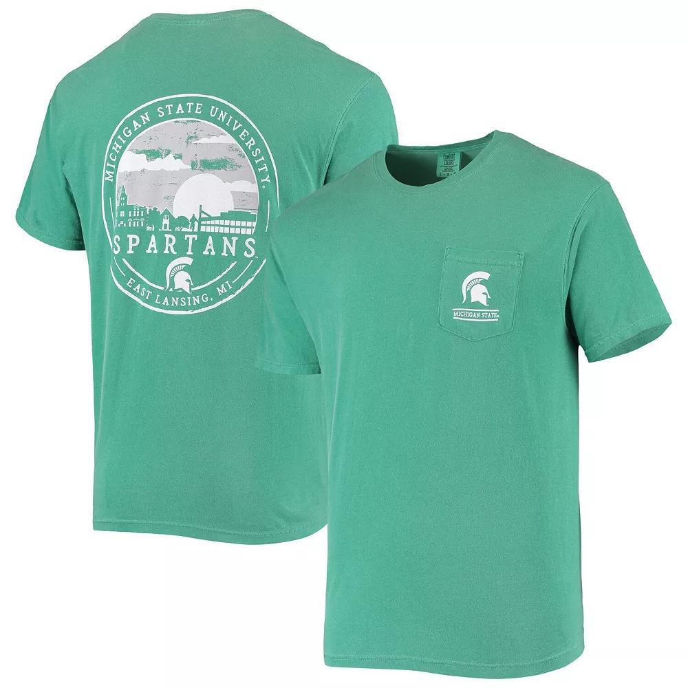 Men's Green Michigan State Spartans Circle Campus Scene T-Shirt, Size: 2XL Product Image