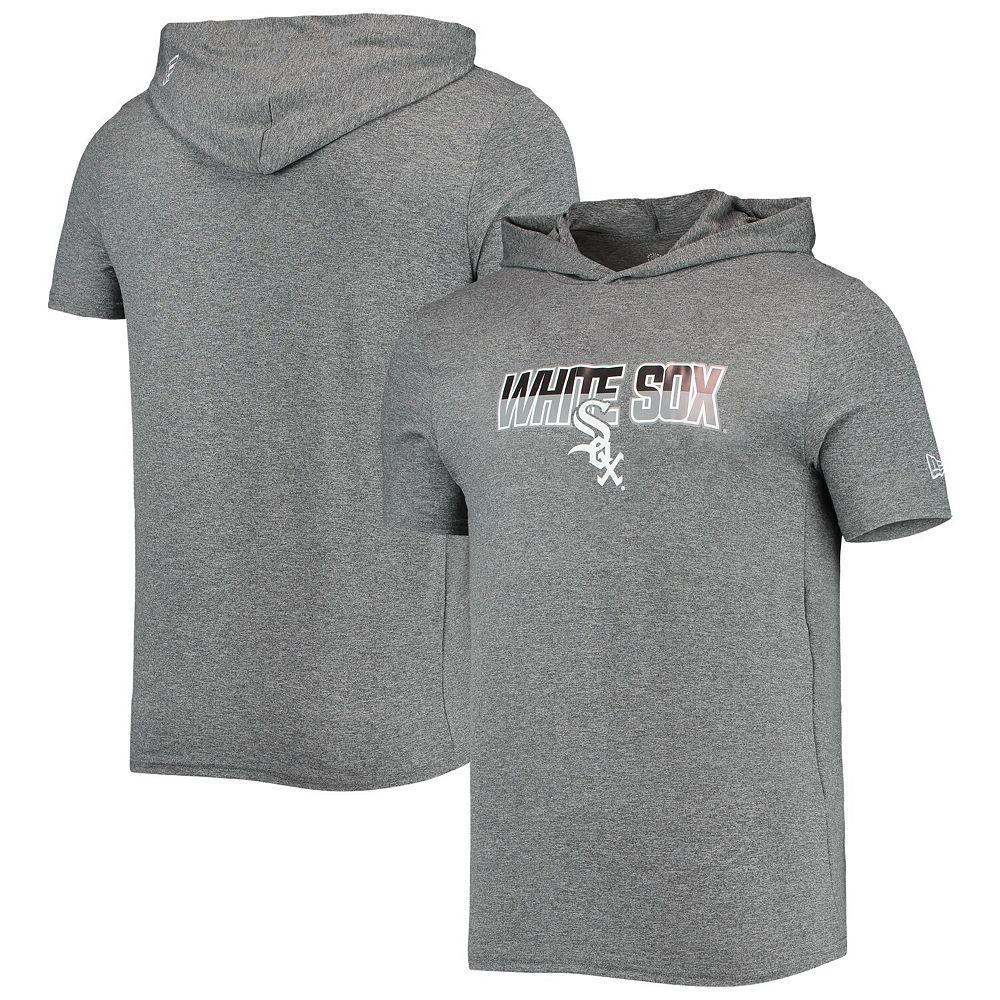 Men's New Era Heathered Gray Chicago White Sox Hoodie T-Shirt, Size: XL, Grey Product Image