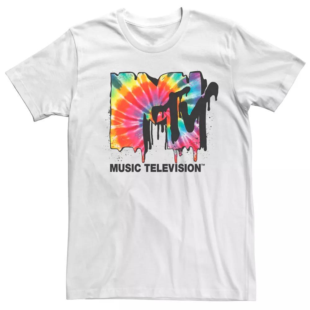 Men's MTV Tie Dye Drip Logo Tee,  Product Image