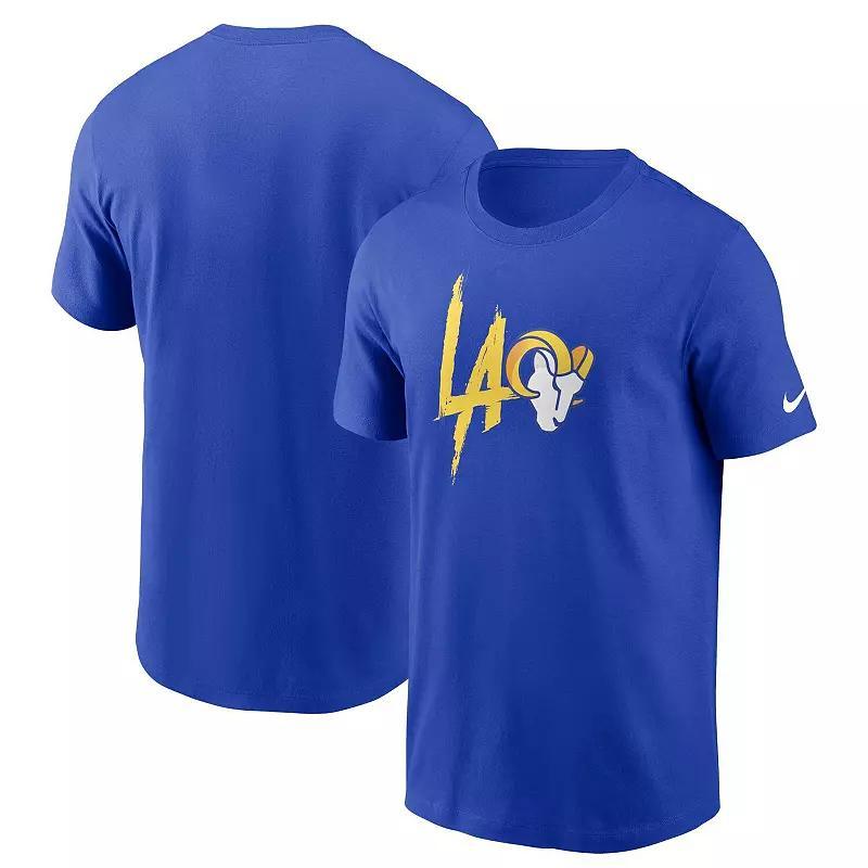 Men's Nike Royal Los Angeles Rams Local Essential T-Shirt, Size: Small, Blue Product Image