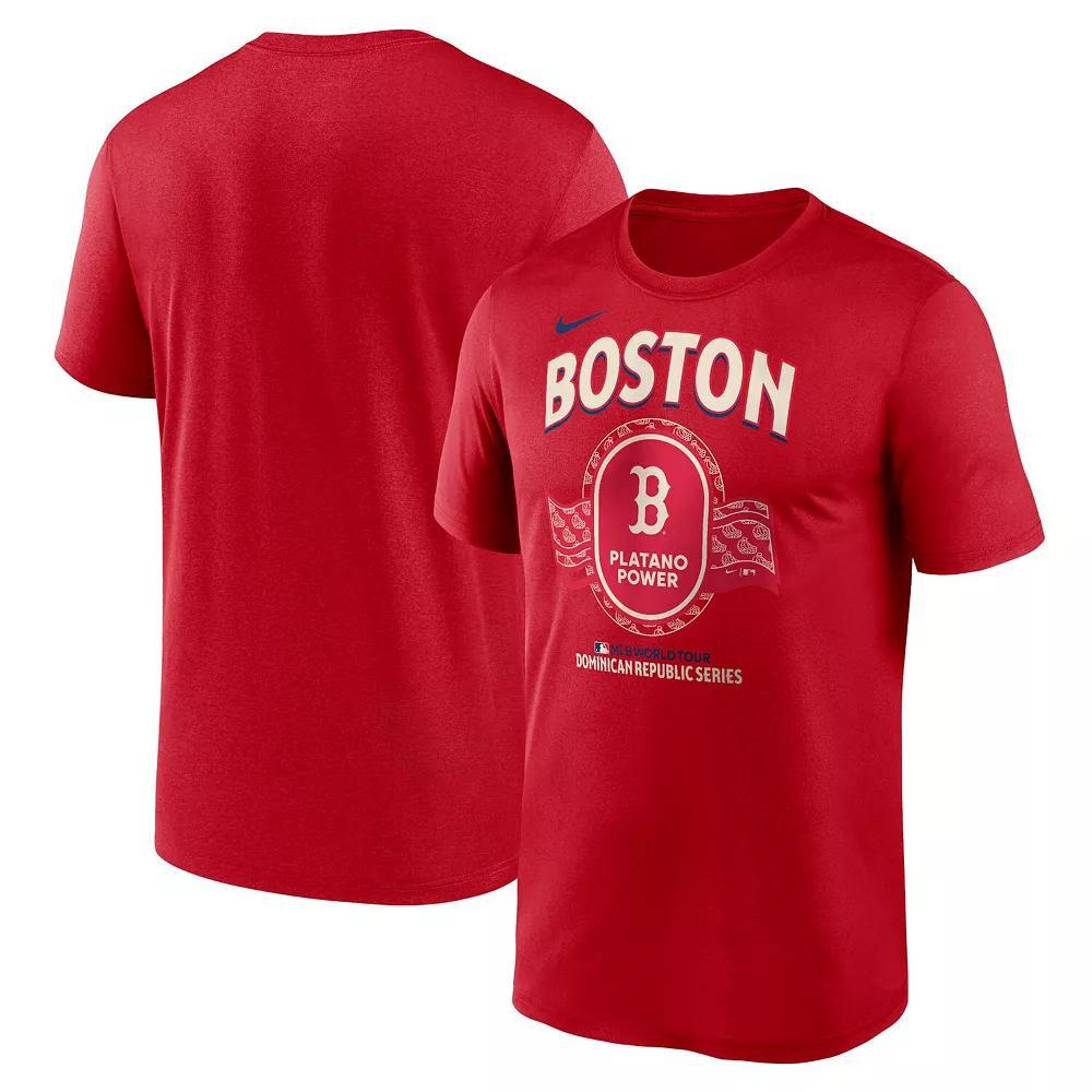 Men's Nike Red Boston Red Sox Dominican Republic Series Legend T-Shirt,  Product Image