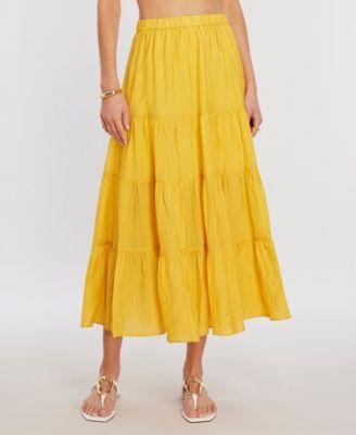 Bcbg New York Womens Shirred Maxi Skirt Product Image