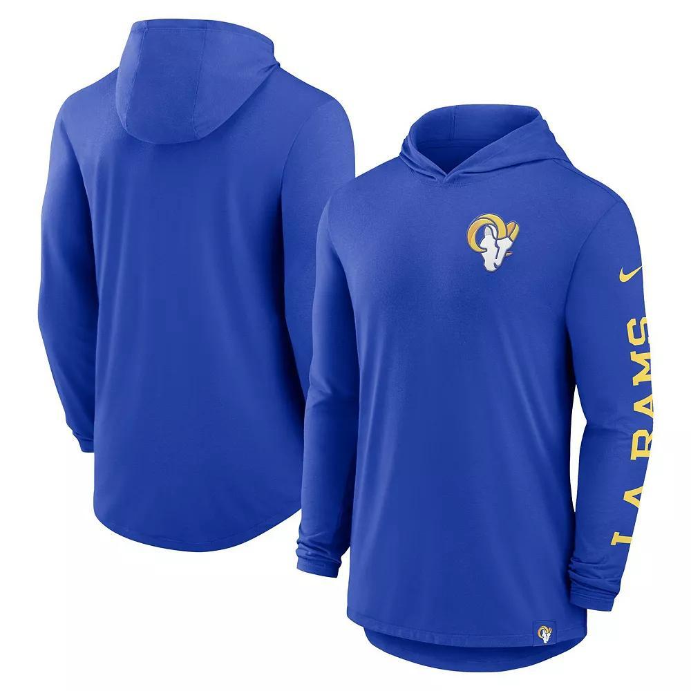 Men's Nike Royal Los Angeles Rams Blitz Pullover Hoodie, Size: XL, Blue Product Image