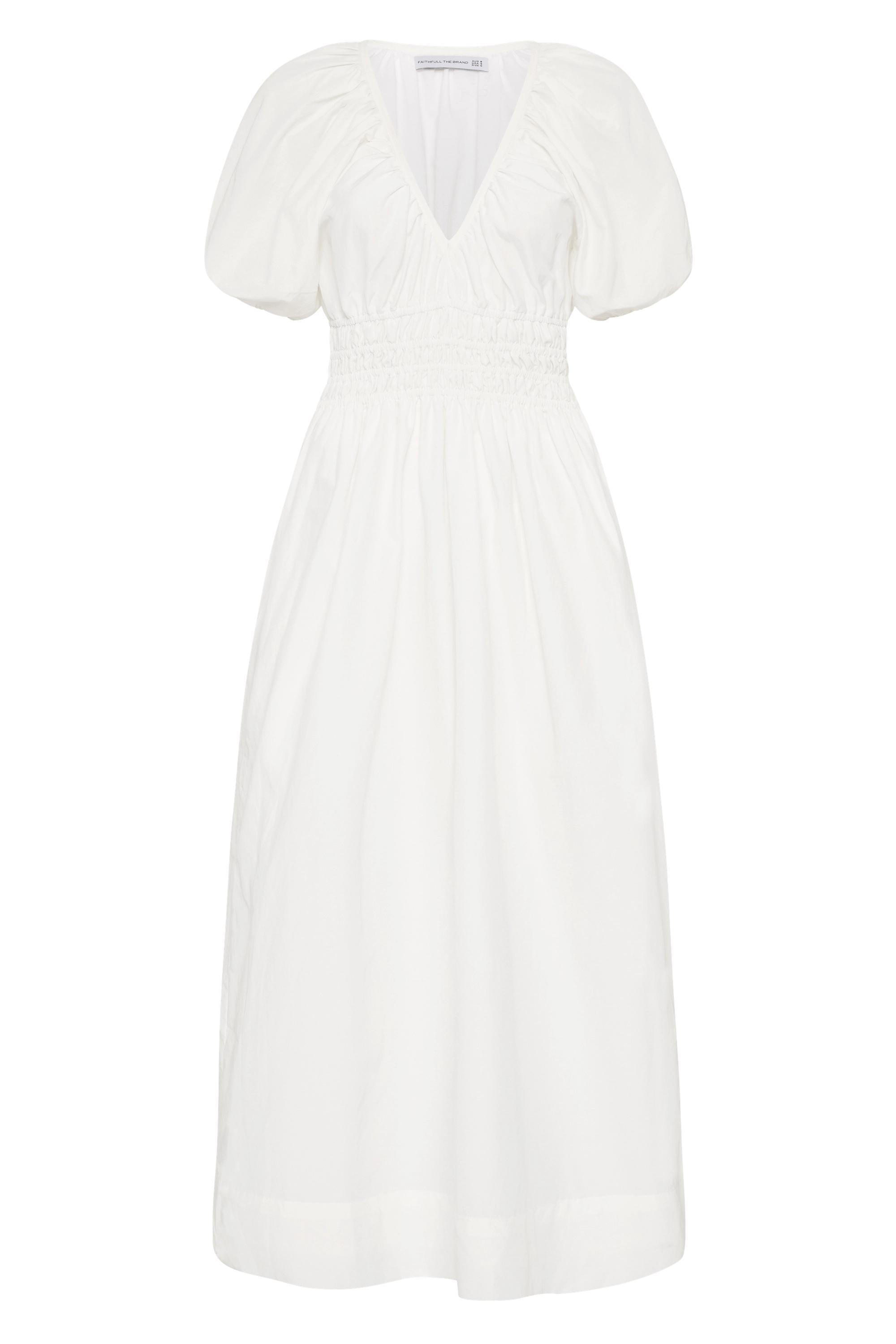 Teatro Midi Dress White - Final Sale Product Image