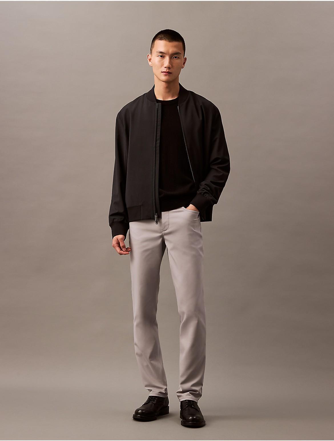 Calvin Klein Mens Slim Move 5-Pocket Pant - Grey Product Image