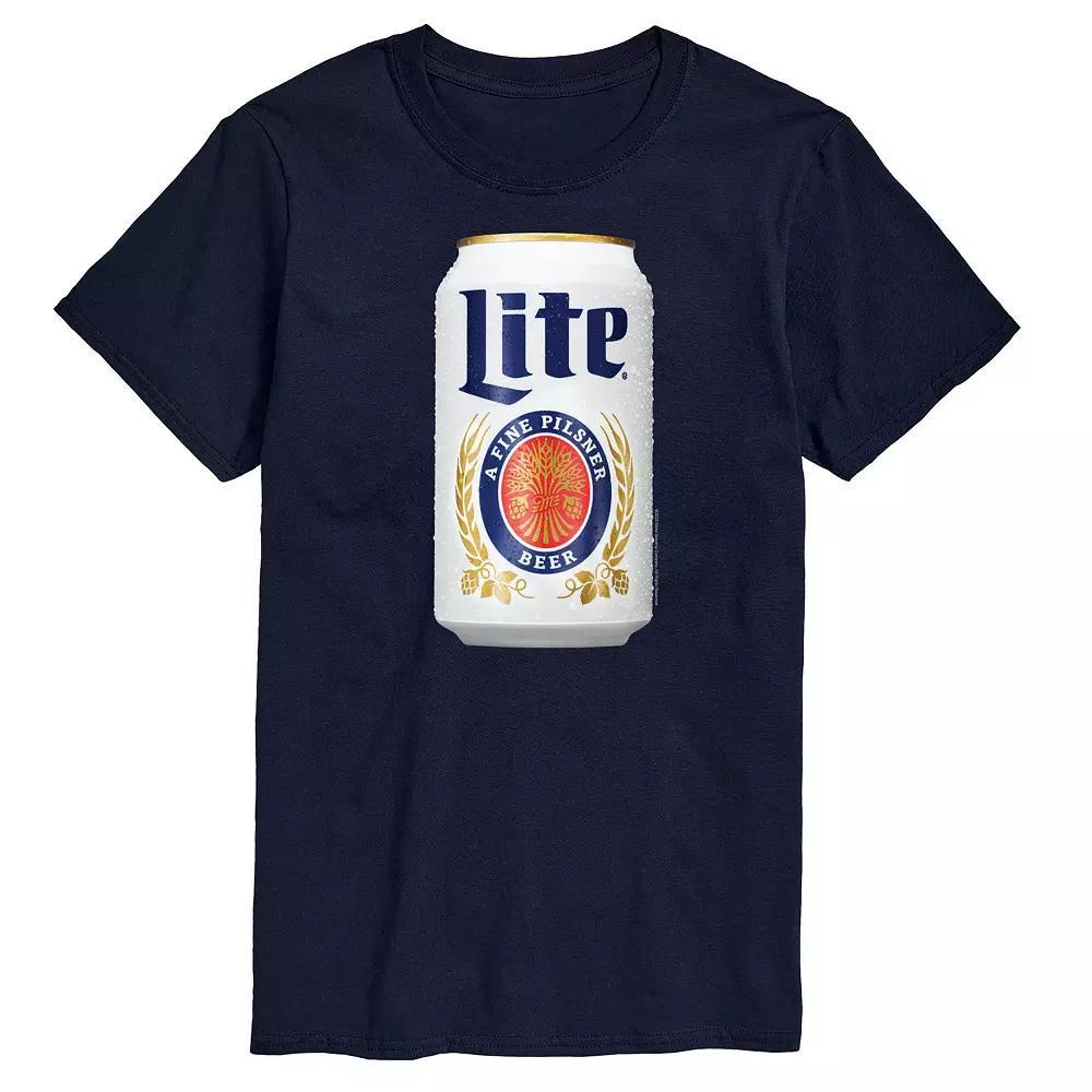 Big & Tall Miller Lite Can Graphic Tee, Men's, Size: XXL Tall, Blue Product Image