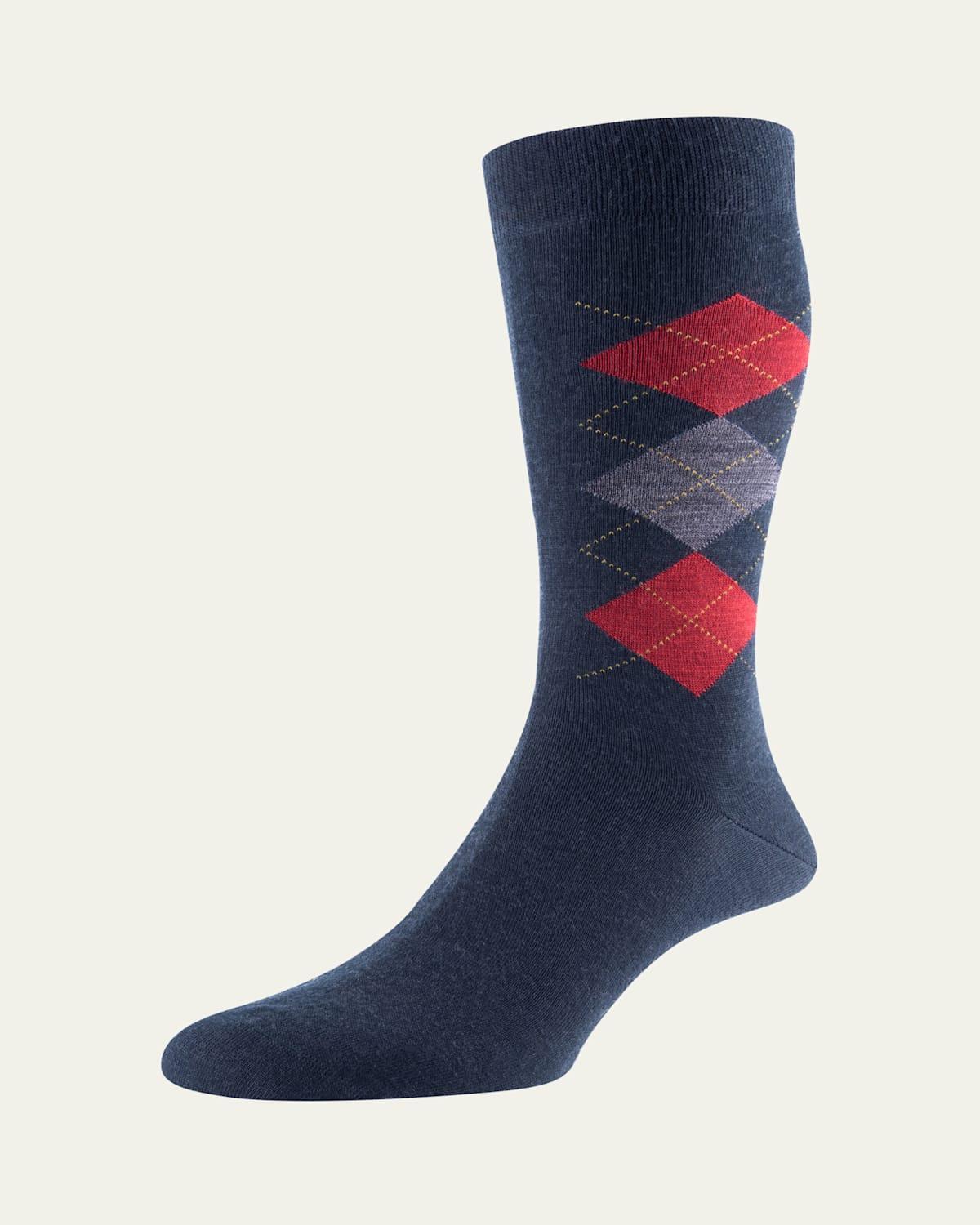 Mens Locke Argyle Merino Socks Product Image