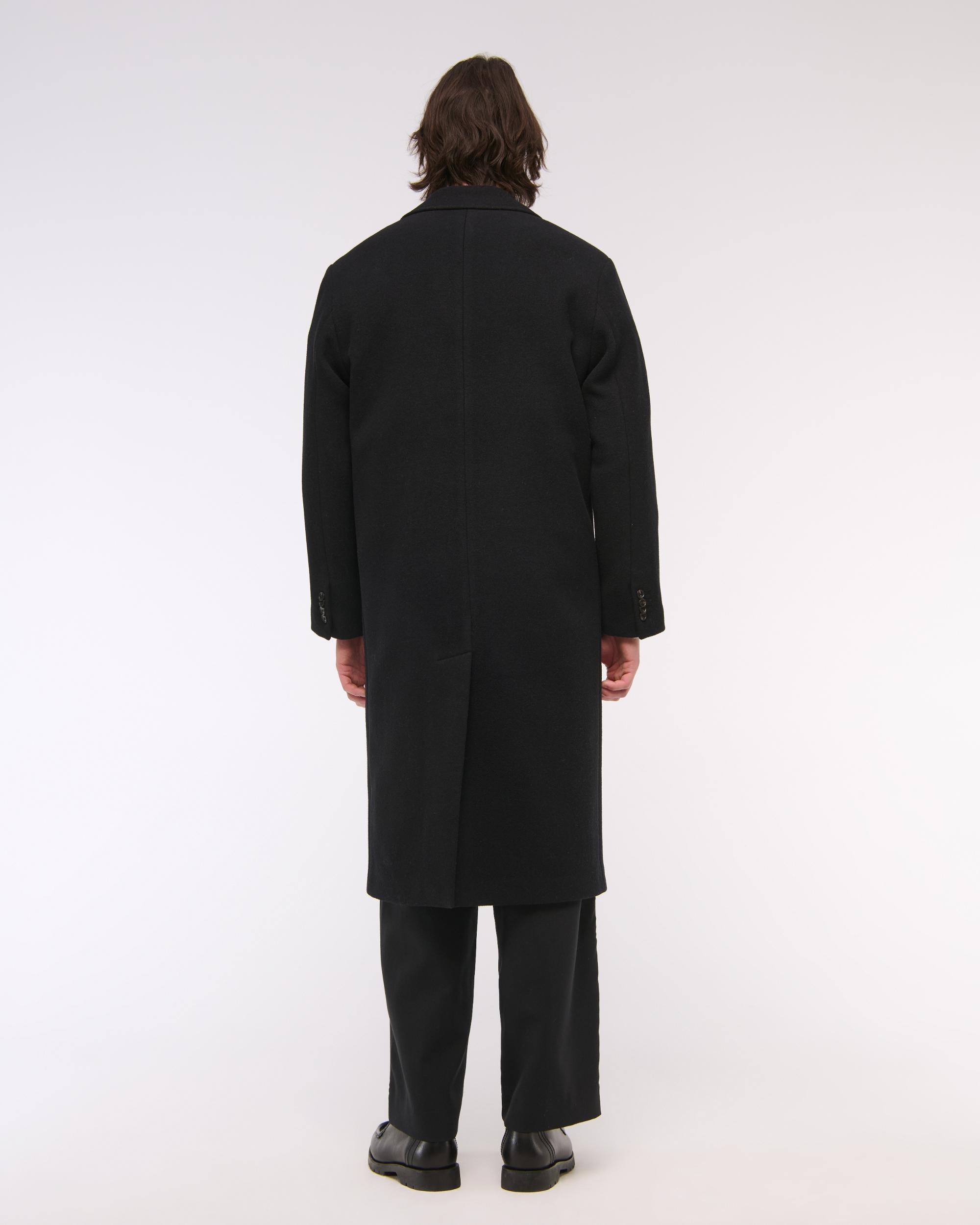 Double-Breasted Wool-Blend Coat Product Image