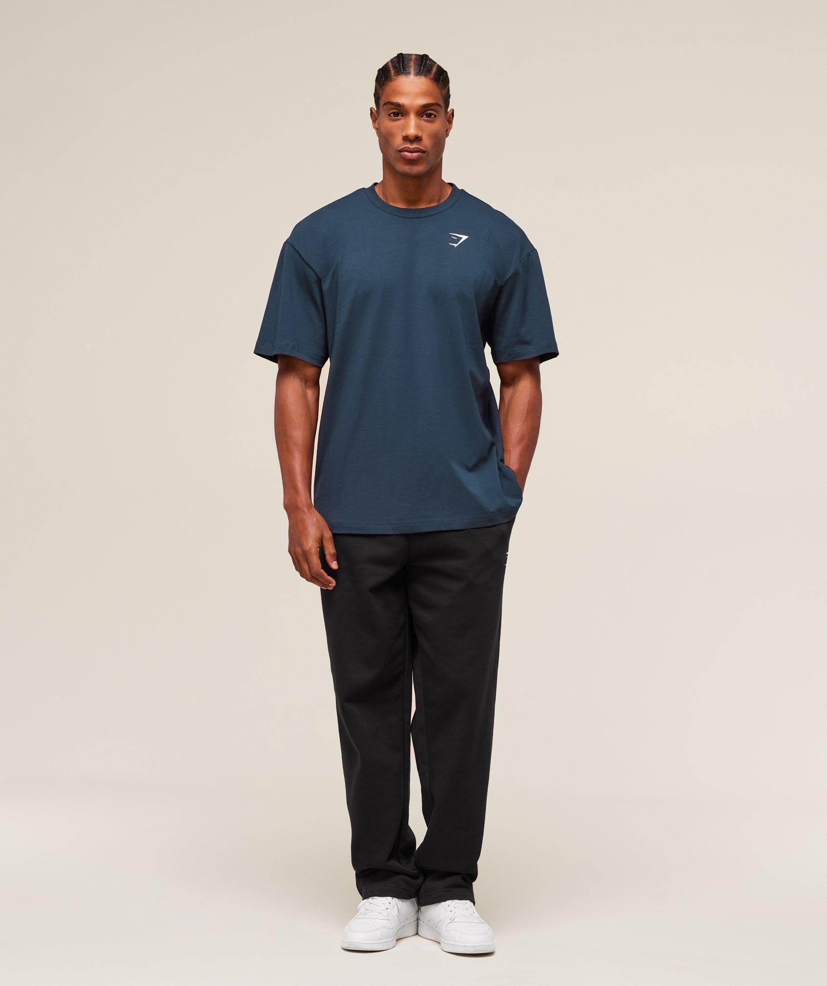 Gymshark Essential Oversized T-Shirt - Navy Male Product Image
