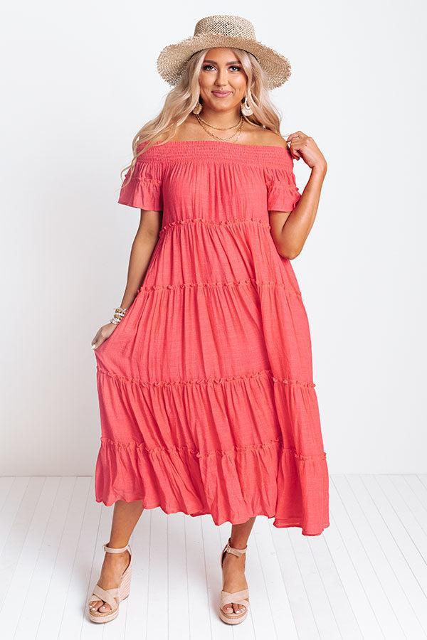 Hollywood Bungalow Midi Dress In Calypso Product Image