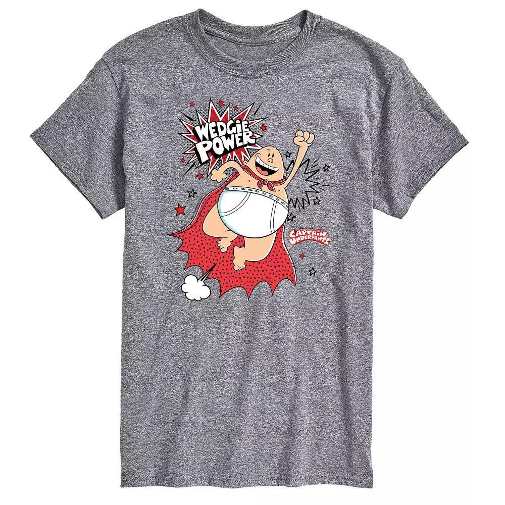 Big & Tall Captain Underpants Wedgie Power Graphic Tee, Men's, Size: 3XL Tall, Gray Product Image