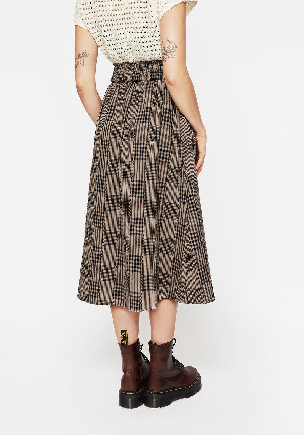 Mabel Check Midi Skirt Product Image
