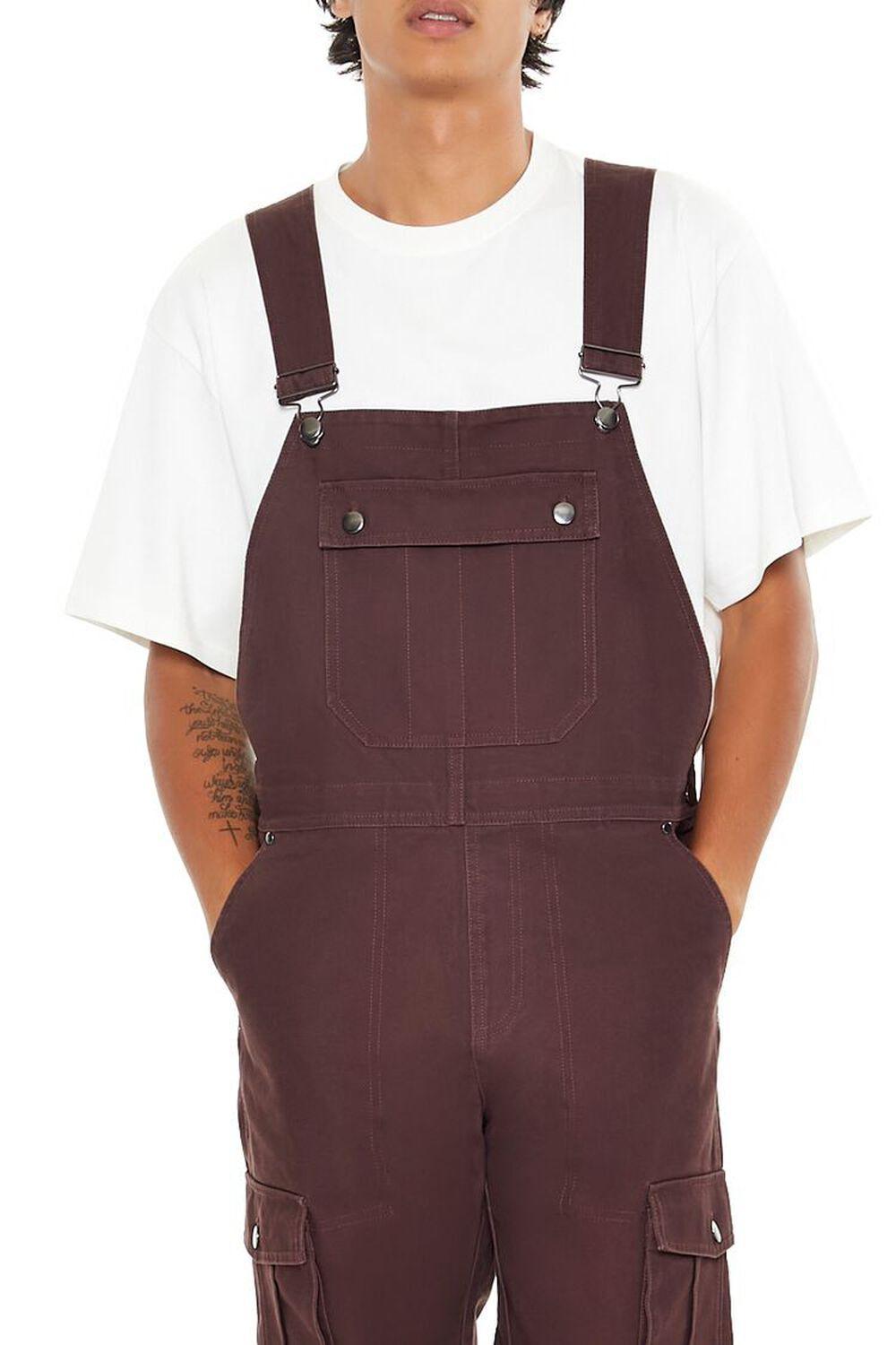 Straight-Leg Cargo Overalls | Forever 21 Product Image