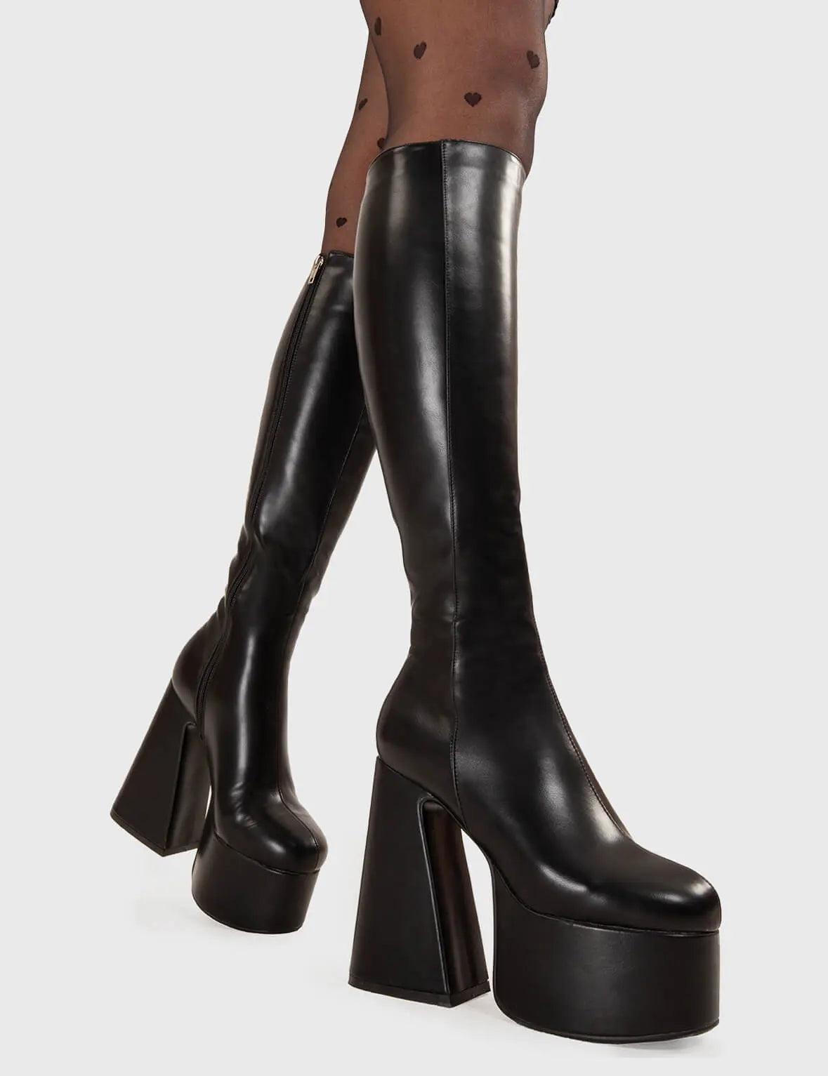 Hate You Platform Knee High Boots Product Image