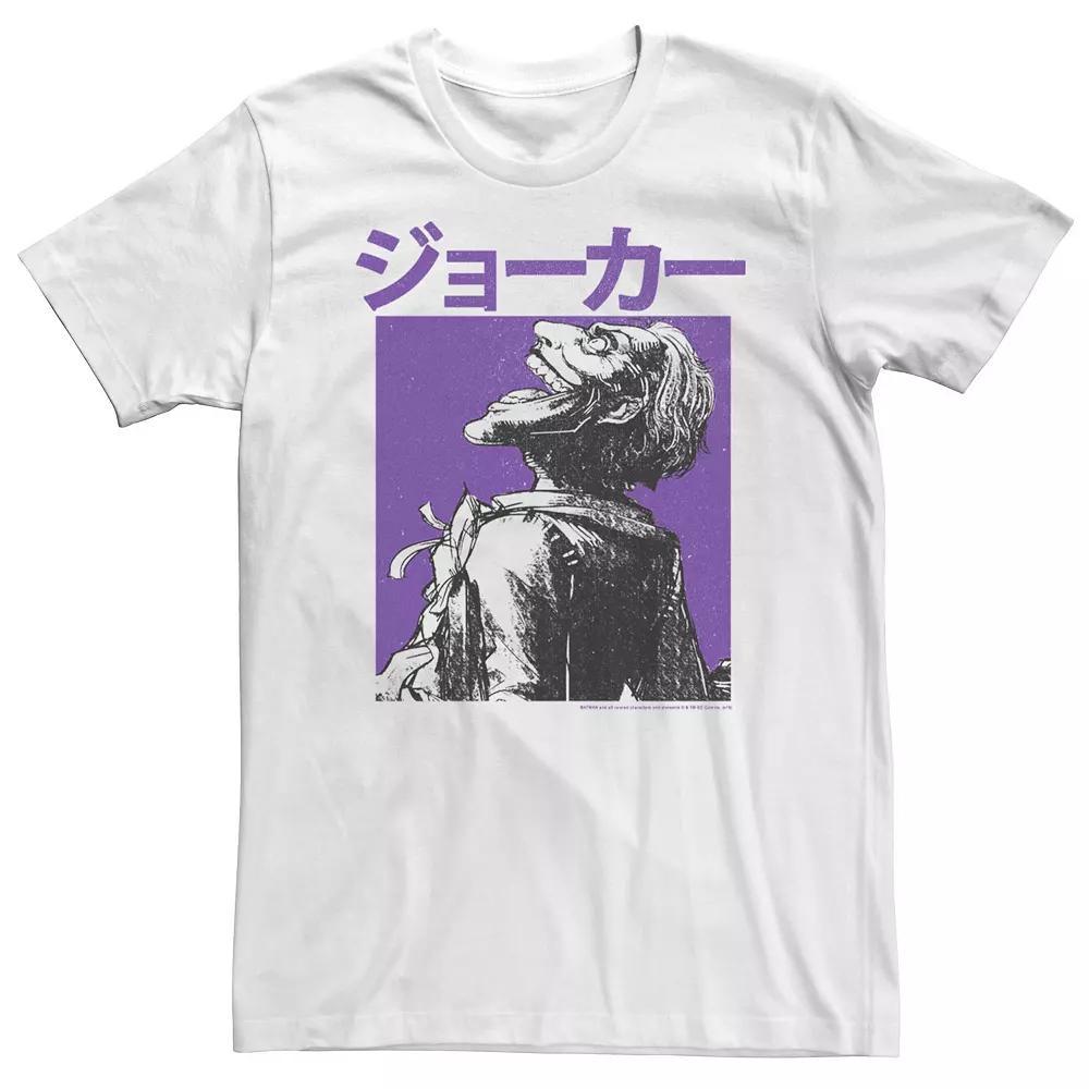 Big & Tall DC Comics The Joker Kanji Laugh Portrait Tee, Men's, Size: 4XL, White Product Image