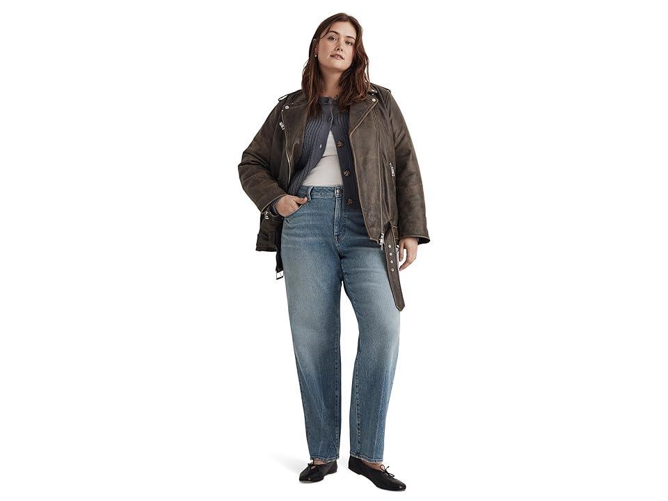 Madewell The Plus Curvy '90s Straight Jean in Rondell Wash: Crease Edition (Rondell) Women's Jeans Product Image