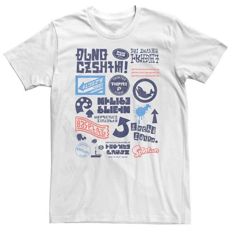 Mens Nintendo Splatoon Kanji Signs Short Sleeve Tee Product Image