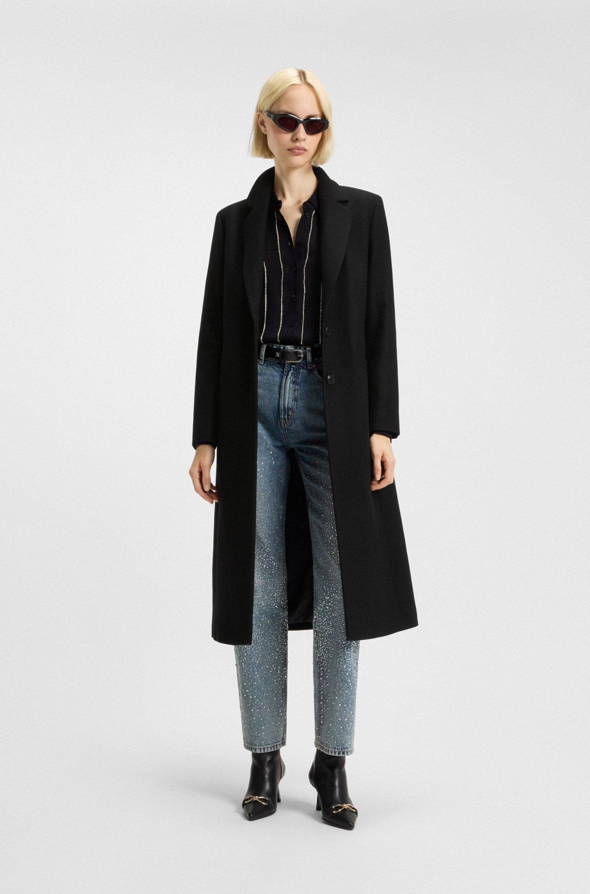 Relaxed-fit coat in a wool blend Product Image