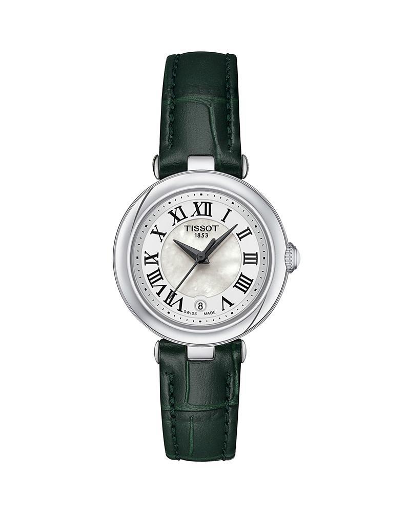 Tissot Womens Bellissima Quartz Analog Green Croco Leather Strap Watch Product Image