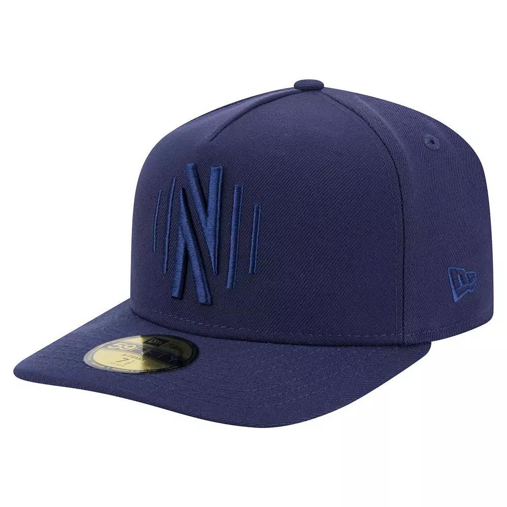 Men's New Era Navy Atlanta United FC Color Pack A-Frame 59FIFTY Fitted Hat,  Product Image