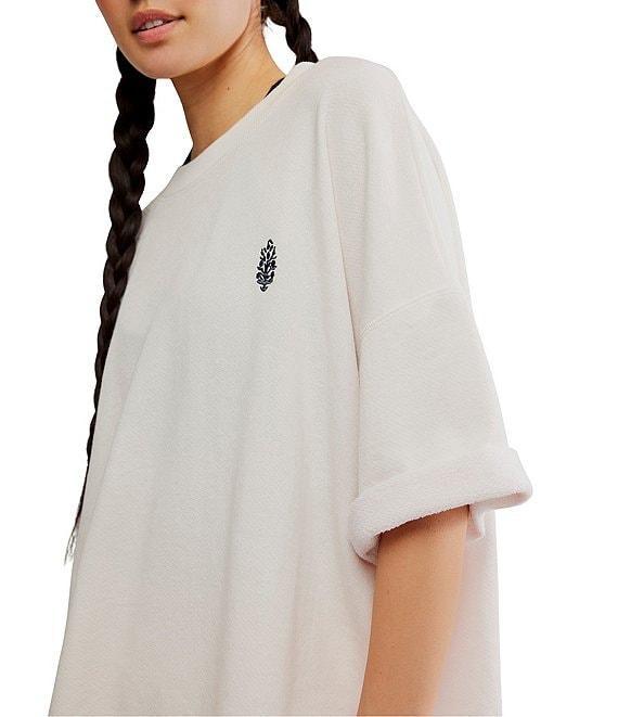 FP Movement Back Me Up Crew Neck Short Sleeves Oversize Short Coordinating Set Product Image