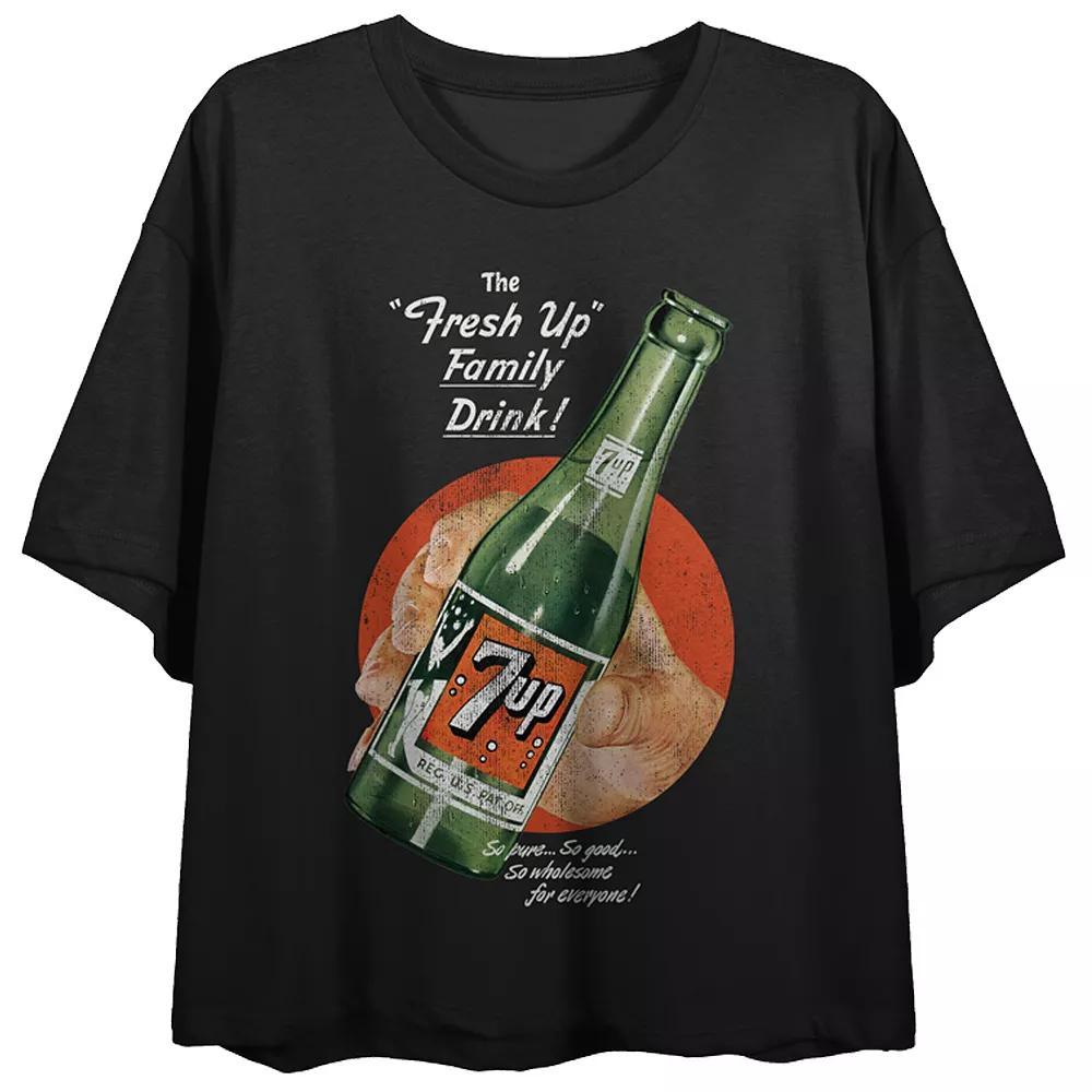 Juniors' 7UP The "Fresh Up" Family Drink Retro Flowy Graphic Tee, Women's,  Product Image