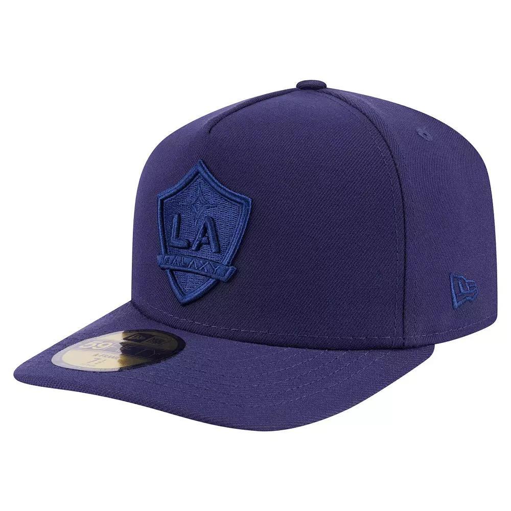 Men's New Era Navy LA Galaxy Color Pack A-Frame 59FIFTY Fitted Hat,  Product Image