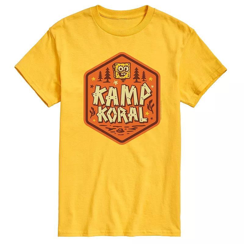 Men's SpongeBob SquarePant Kamp Koral Graphic Tee, Size: Medium, Blue Product Image