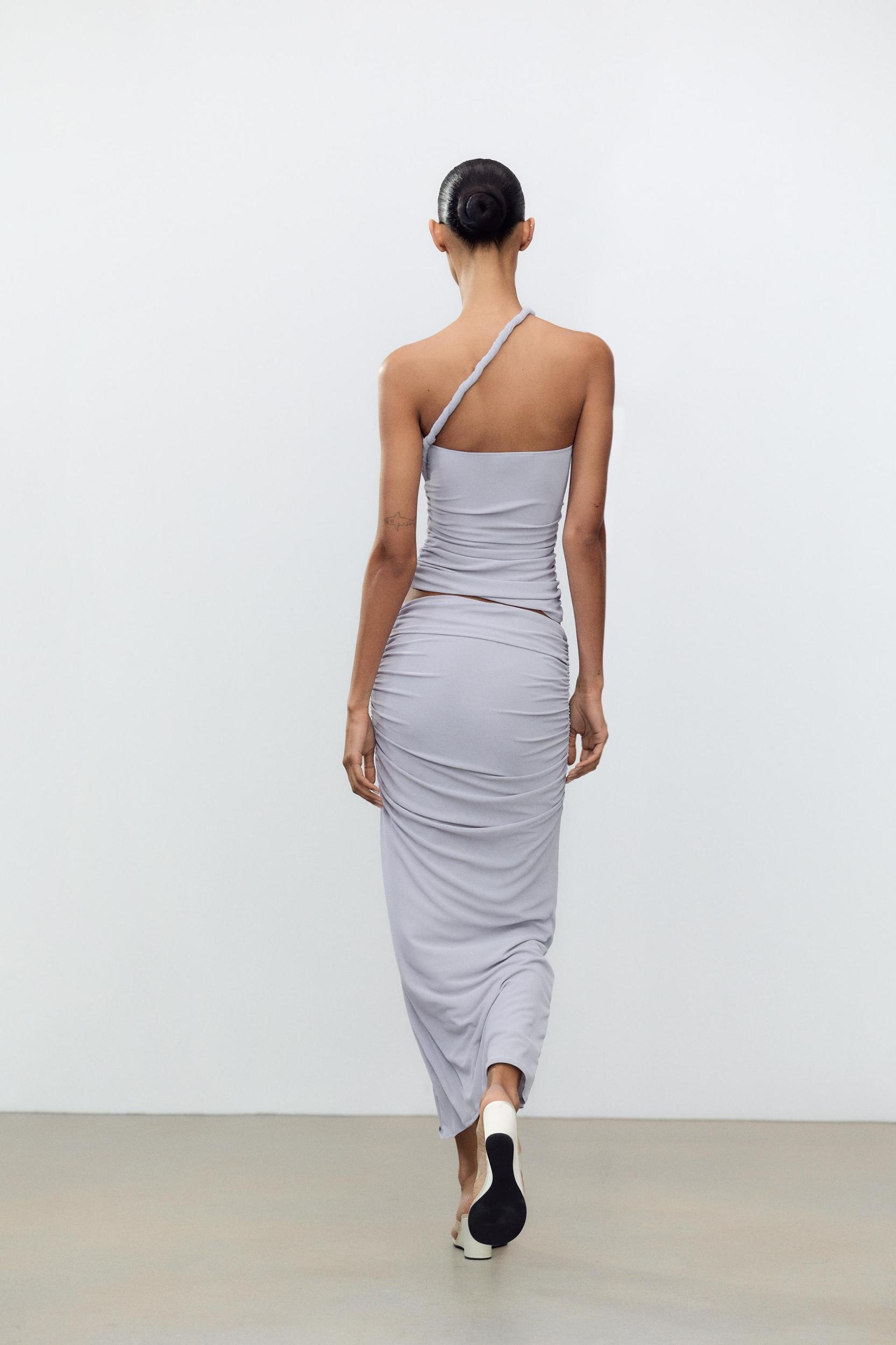 ASYMMETRIC HALTER TOP Product Image