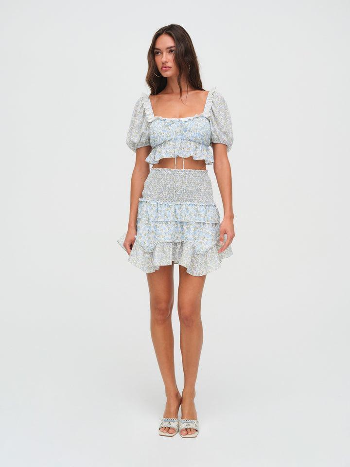 Riley Skirt — Blue Product Image