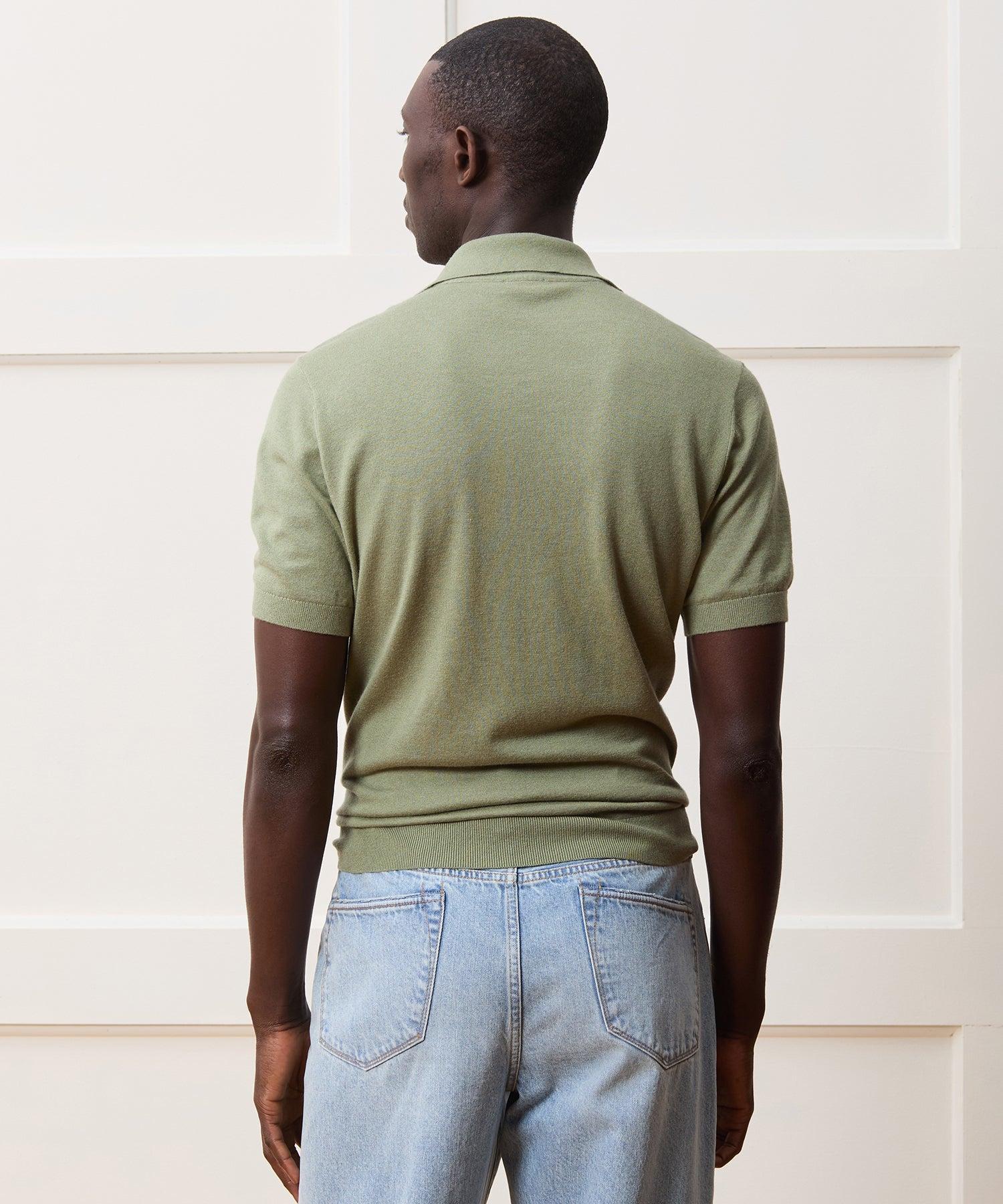 Silk-Cashmere Sweater Polo Product Image