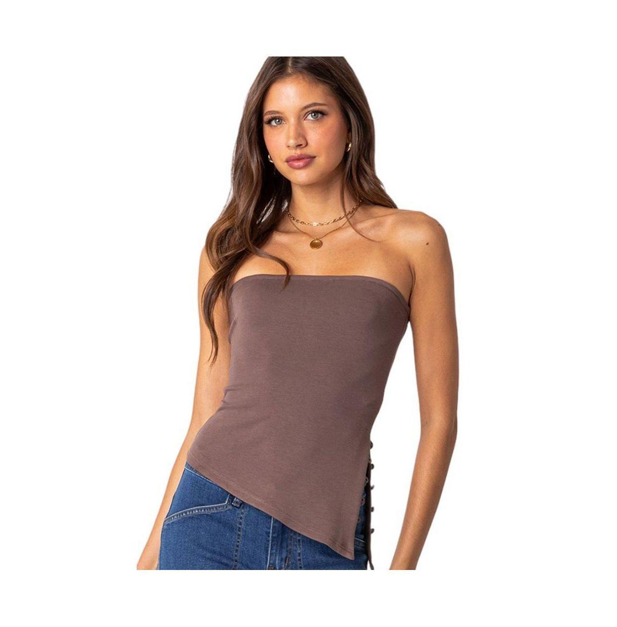 Edikted Silvia Asymmetric Hem Top Product Image