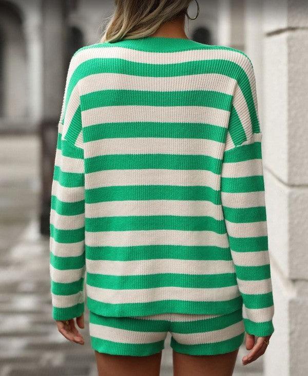 Striped long sleeve 2 piece set Product Image