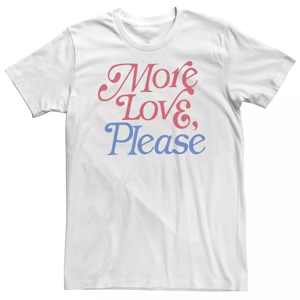 Big & Tall Americana More Love, Please Red and Blue Tee, Men's,  Product Image