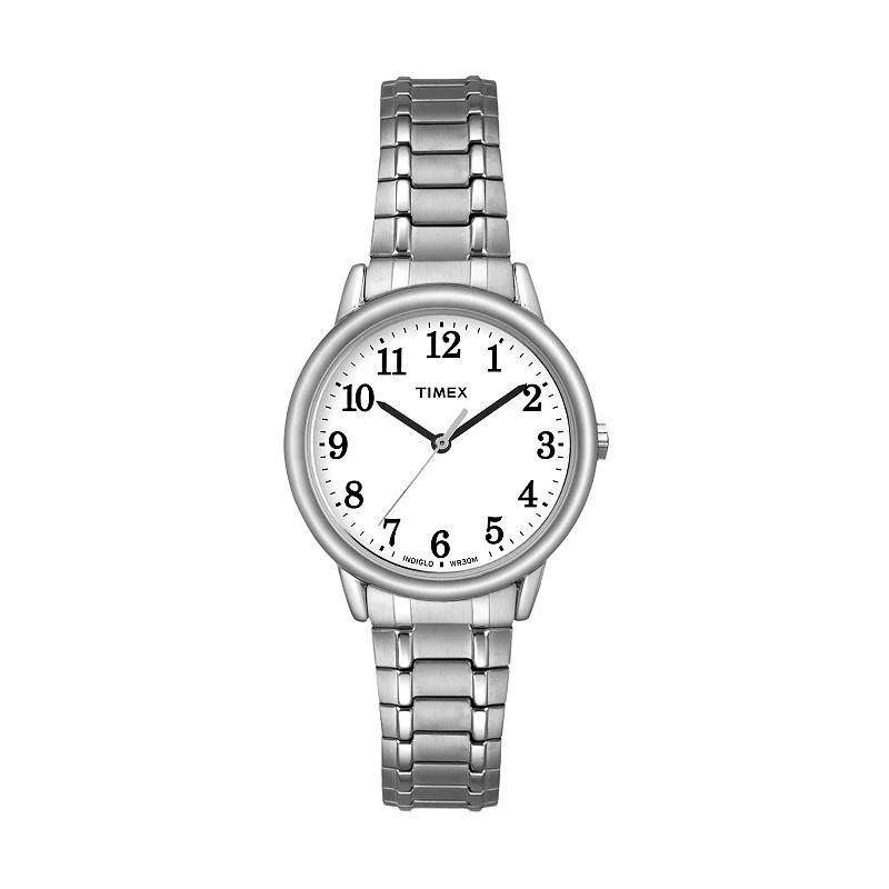 Women's Timex Easy Reader  Expansion Band Watch - Silver TW2P78500JT Product Image