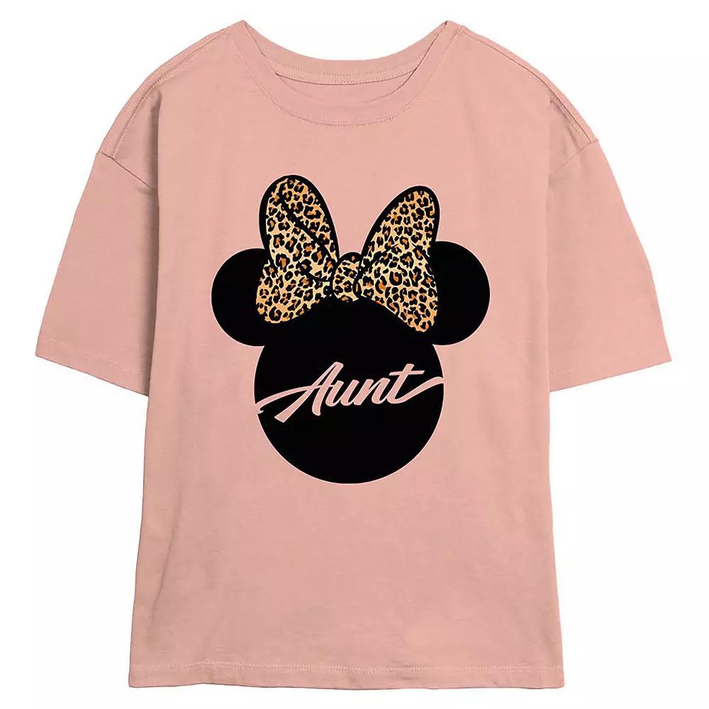 Disney's Minnie Mouse Aunt Women's Skimmer Graphic Tee, Size: XL, Pink Product Image